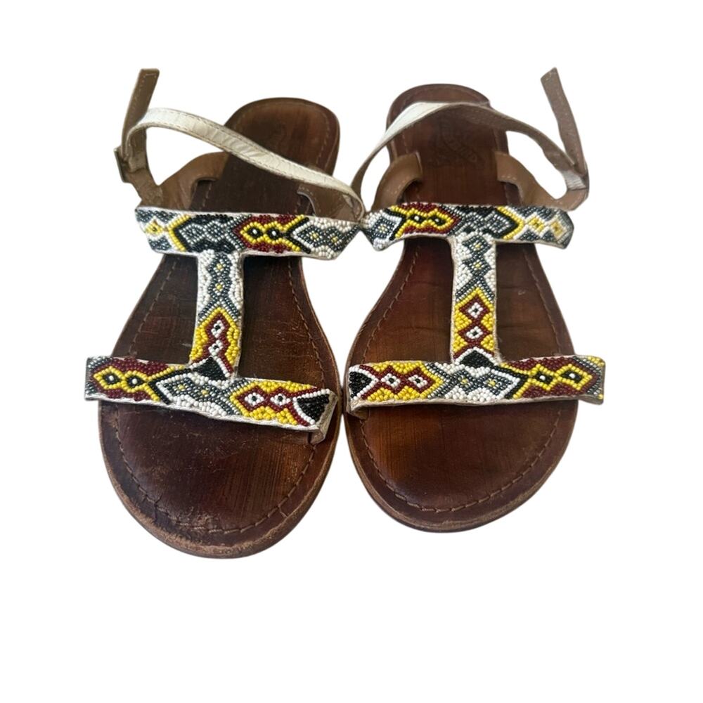 Freebird By Steven Beaded Sandals Shoes Women’s 7.5
